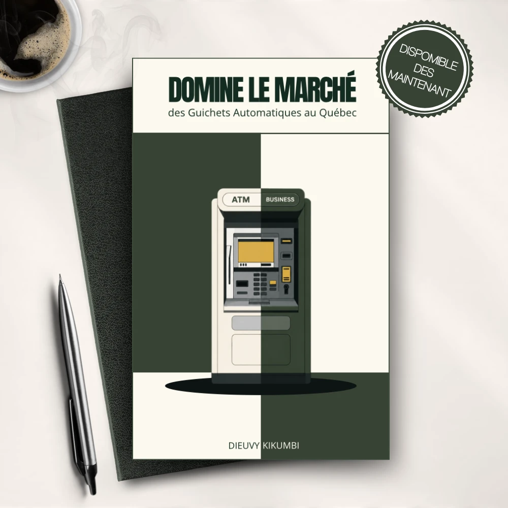 Mockup du ebook Domine le marché des guichets automatiques au Québec